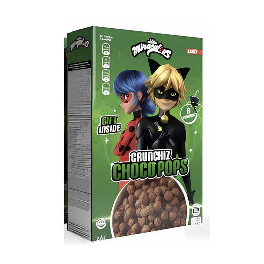 Miraculous Crunchiz Choco Pops 375g