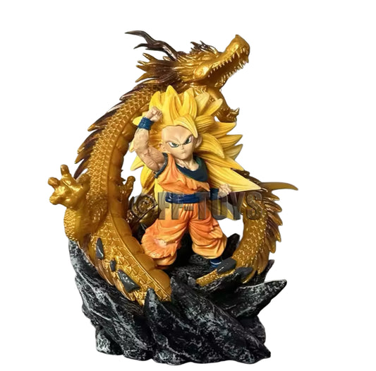 Dragon Ball Z Figur Ssj3 Goku Action Figur Dragon Fist Explosion 14CM PVC