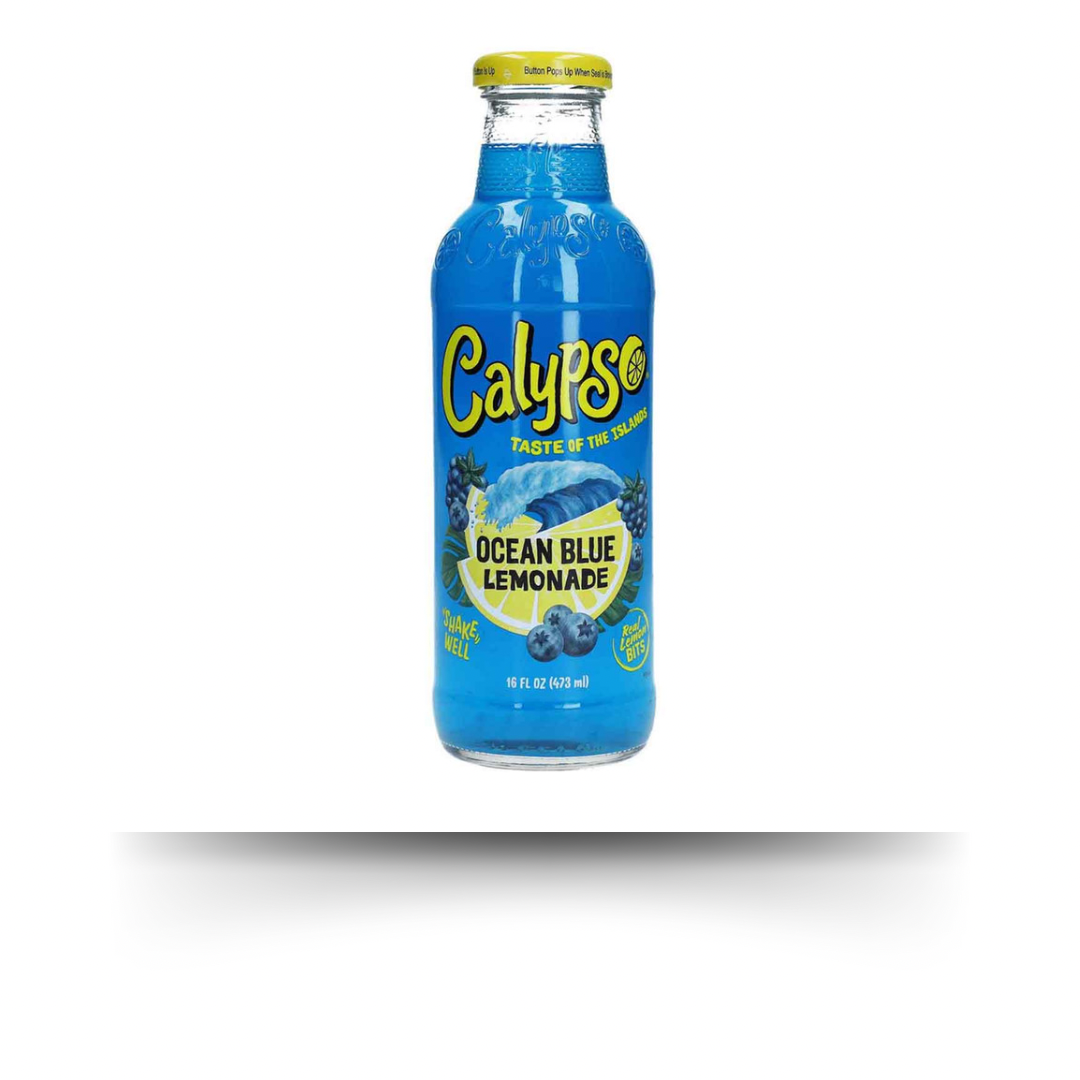 Calypso Ozean Blue Lemonade 473ml Glas