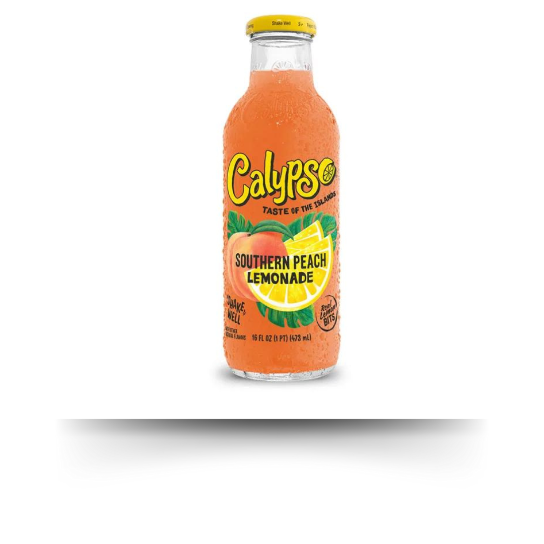 Calypso Southern Peach Lemonade 473ml Glas