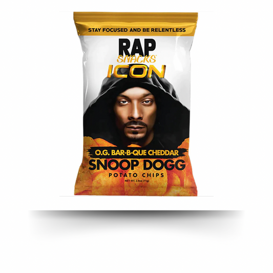 RAP SNACKS SNOOP DOGG O.G. BBQ CHEDDAR CHIPS 71G