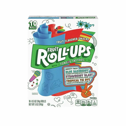 Fruit Roll-Ups with Tongue Tattoos
10 Rollen 141g USA