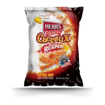 Herrs Crunchy Cheestix Carolina Reaper 227g