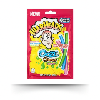 Warheads Ooze Chewz Ropes 85g