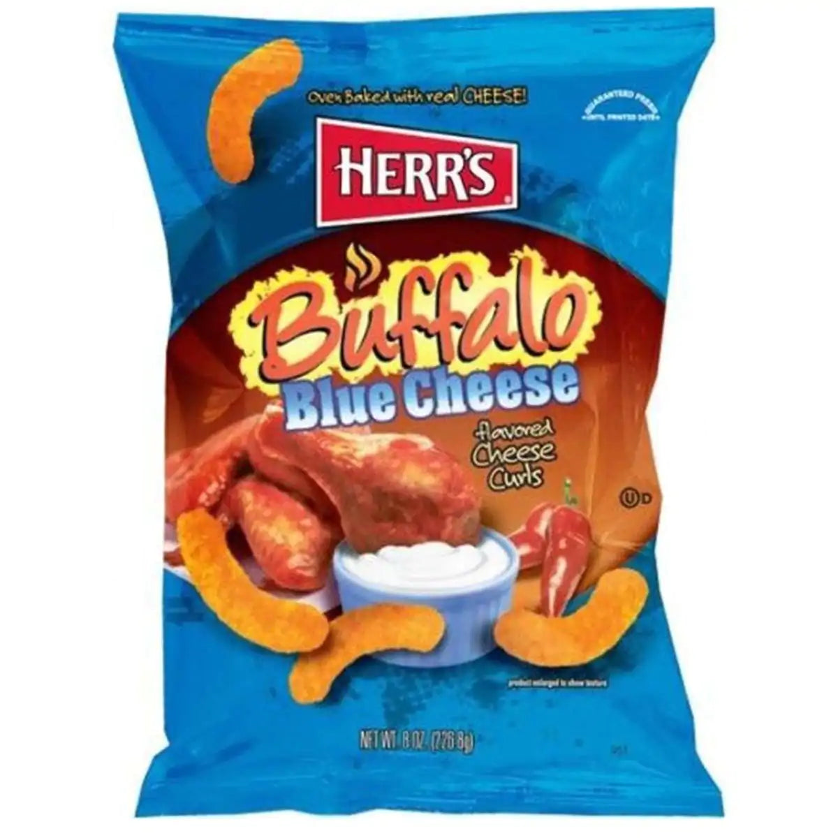 Herr's Buffalo Blue Cheese Curls Chips 170g USA