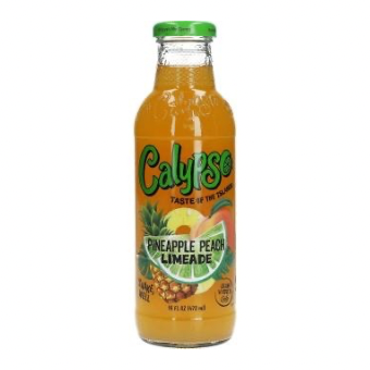 Calypso Pineapple Peach Limeade 473ml Glas